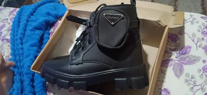Bota Feminina Coturno Blogueira