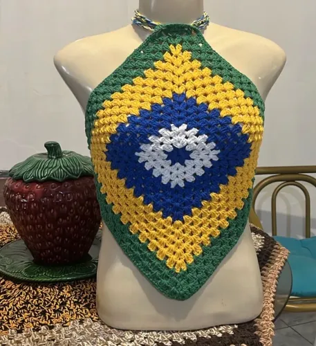 Crochê Brasil Copa 