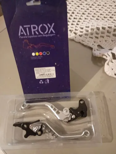 Manete esportivo para moto com regulagem...