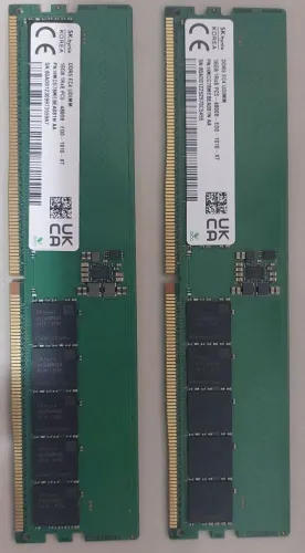 Kit Memória Ram SK Hynix Korea 32GB (2x16GB) DDR5 ECC 4800MHz CL40