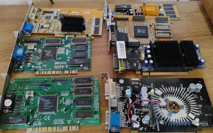 Lote placa de vídeo agp,PCI etc