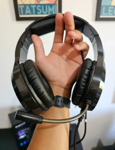 Headset Gamer Havit H2232D RGB Novo com Microfone e Som Potente
