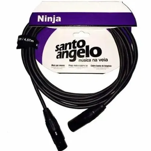 Cabo Santo Ângelo XLR x XRL 3m e Cabo Santo Ângelo XRL x P10 1,5m