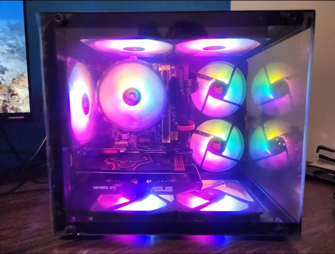 Kit Gamer Refrigeração: Air Cooler Mancer + 7 Fans 120mm RGB