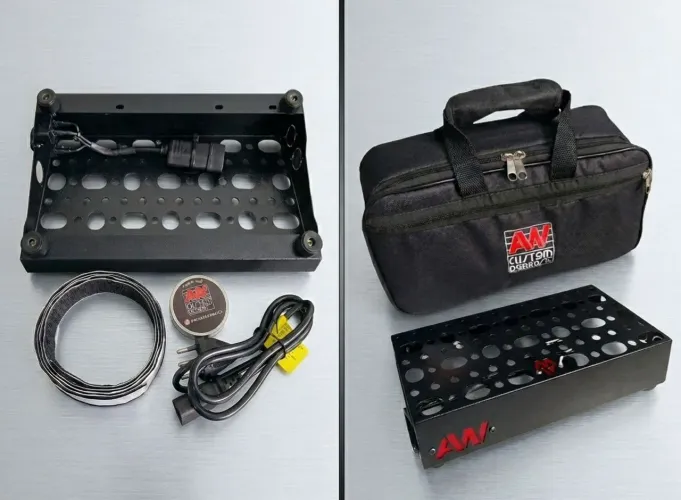 Pedalboard 30x15 Aw Custom Com Bag e Kit Elétrico