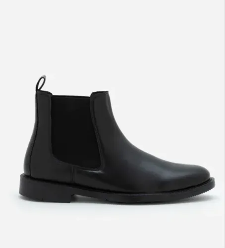 Bota chelsea masculina couro legítimo 
