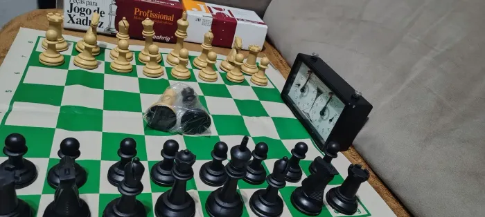 jogo de xadrez completo profissional modelo, peso e medidas oficiais