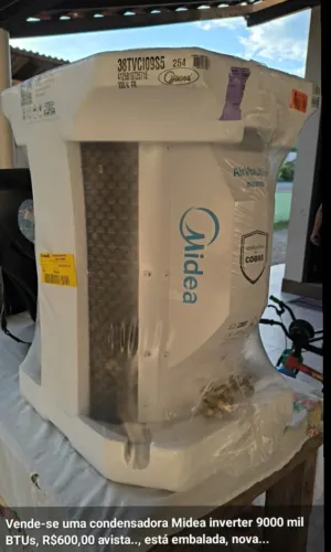 Condensadora Midea 9 mil BTUs