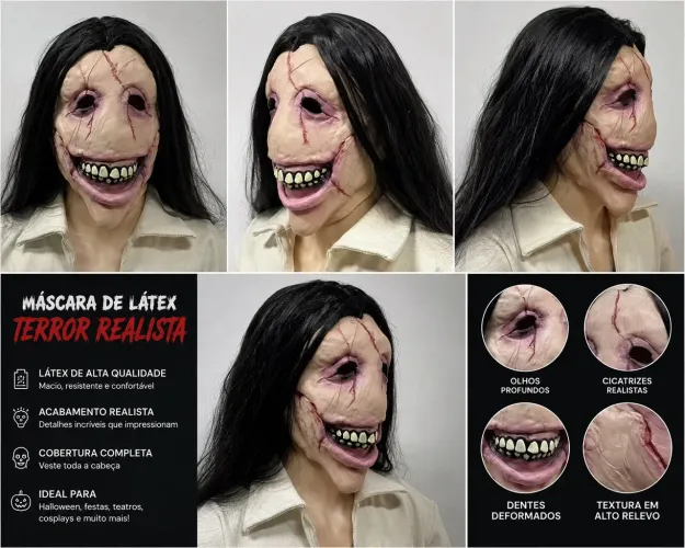 ? MÁSCARA DE TERROR EM LÁTEX ?