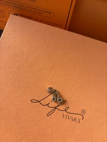 Berloque vivara original prata 925 signo leão