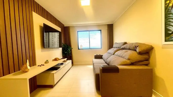 Alugo lindo apartamento mobiliado em Ponta Negra 3/4