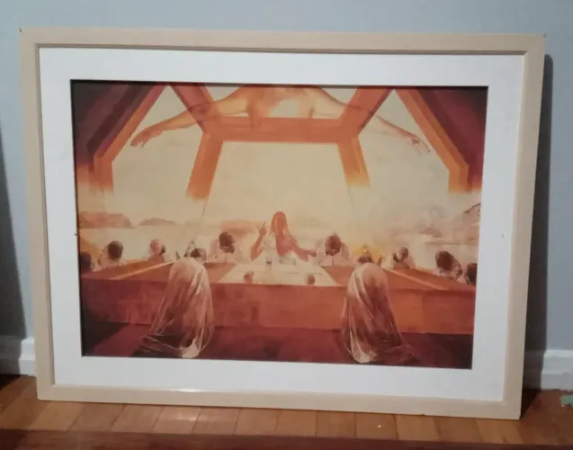 Quadro O sacramento da última Ceia, com proporções áureas de Salvador Dalí. 1955