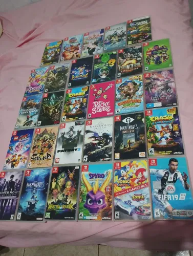 Jogos físicos e originais com caixa para nitendo switch