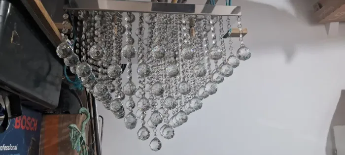 Lustre de cristal semi novo