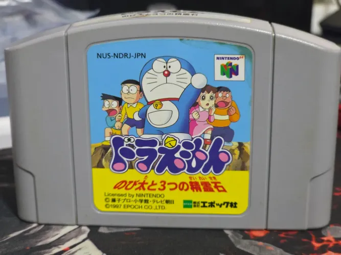 5 Doraemon: Nobita to 3-tsu no Seirei lshi, Nintendo 64, jogo Original japonês