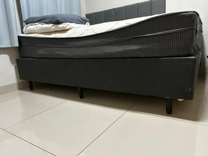 Base cama box casal