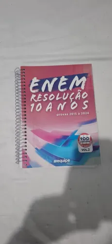 Cardeno de exercícios do sistema de Educação EQUIPE com questões que caíram no ENEM