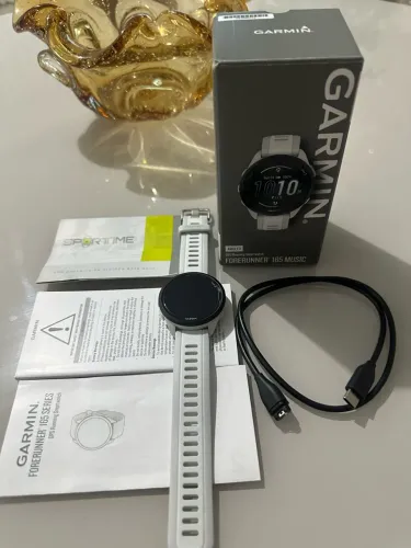 Relógio Garmin Forerunner 165 Music Cinza E Branco Ww / GPS