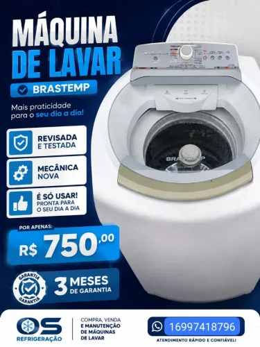 Máquina de lavar Brastemp 11kg