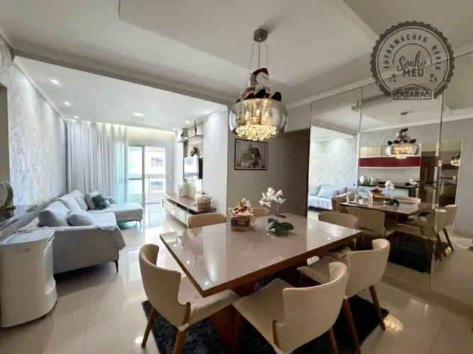 3 Quartos na Ocian | Varanda Gourmet, Mobiliado, Planejados, 2 Vagas, Lazer Completo