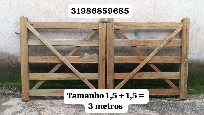 Porteira de eucalipto tratado  