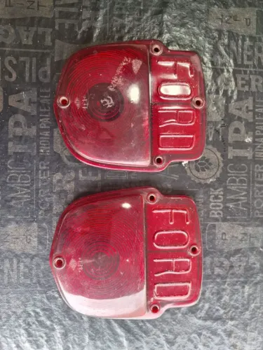 Par Lente Lanterna Traseira For d F100 F350 Antiga Logo Ford