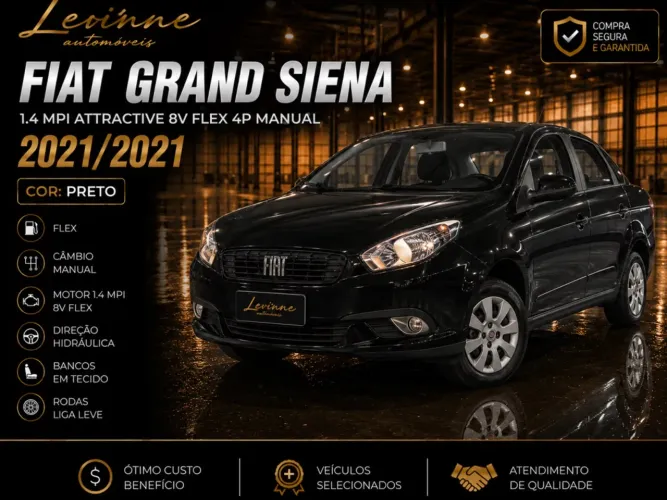 Fiat Grand Siena Attrac. 1.4 EVO F.flex 8V 2021