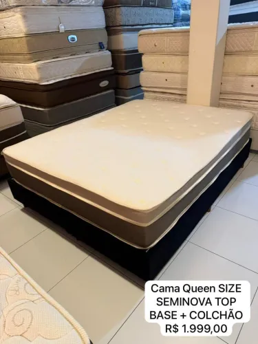 Colchão QUEEN SIZE SEMINOVA TOP - ENTREGO