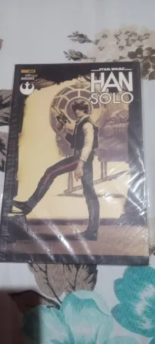 HQ Star wars Lote diverso: Han solo + star wars capa metalizada vol-1 + star wars legends