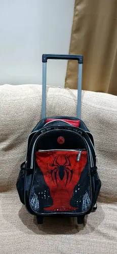 Kit bolsa escolar infantil + lancheira homem aranha