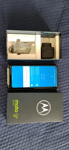 Moto G9 Plus 128 Gb Azul-índigo 4 Gb Ram - tela Trincado - funcionando perfeitamente!