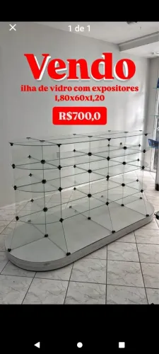 Vendo Vitrine Gôndola de Vidro