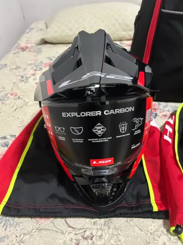 Capacete Ls2 Mx 701 Fibra de Carbono 