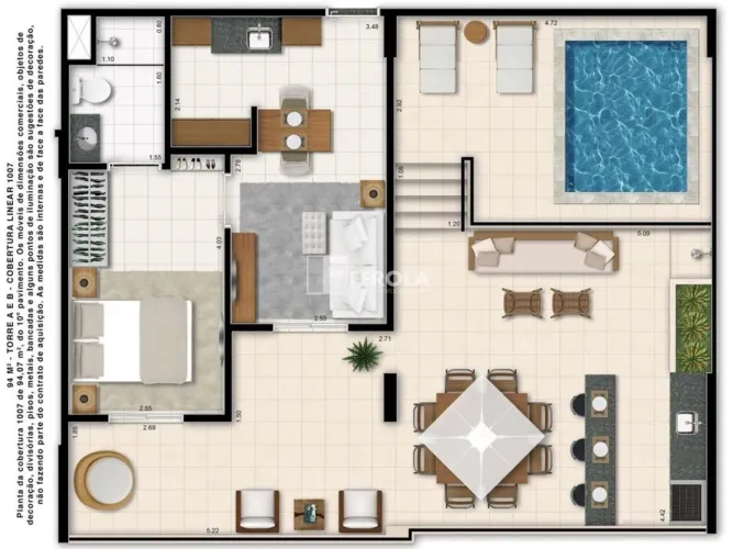COBERTURA LINEAR - REFORMADA, DE 94 M² - TAGUATINGA SUL - TAGUA LIFE