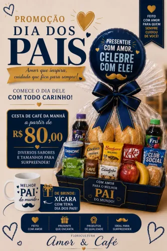 Cesta de Café Dia dos Pais A partir R$80 com Brinde