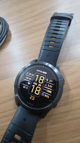 Garmin Epix Pro (Gen 2)  Sapphire Edition | 47 mm<br>Carbon Gray DLC Titanium with Black Band