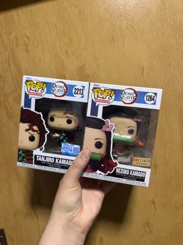Funko pop tanjiro+nezuko demon slayer 