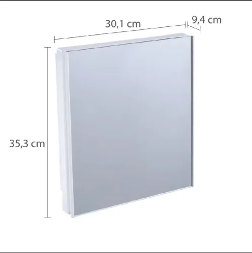 Armário para banheiro/porta escovas com espelho
