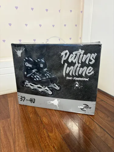 patins inline roller semi profissional 37-40 nunca usado
