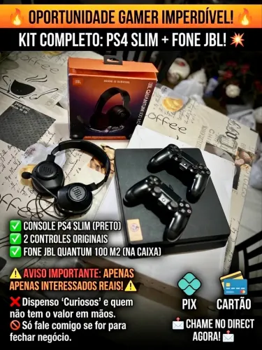 PS4 + FONE JBL ORIGINAL