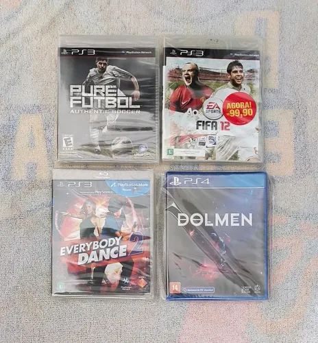 Coleção de Jogos Lacrados PS4 e PS3