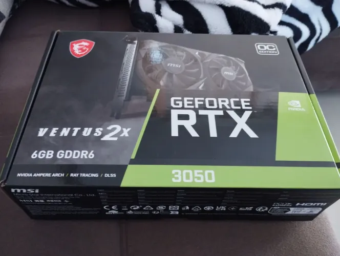 Placa de vídeo rtx geforce 3050 ventus2x 6gb gddr6