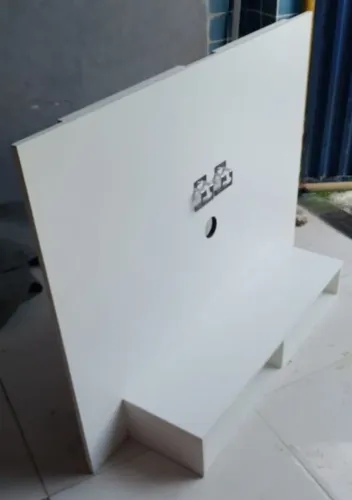 Painel de tv MDF naval com com apoio em aço inox super novo whatsapp 83 9 *