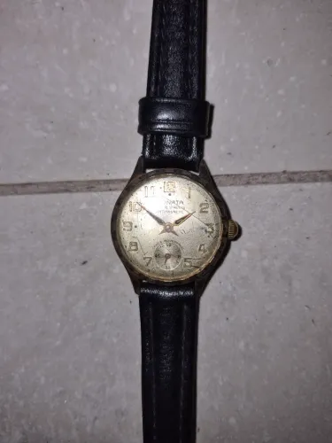 Relógio Antigo Sonata Vintage Corda Manual 17 Rubis no estado psra restauro anos 50/60