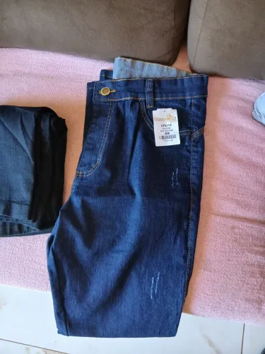 2 Calças jeans Preta e azul escuro