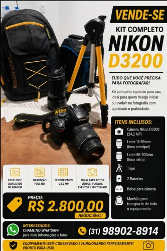 Camera profissional Nikon