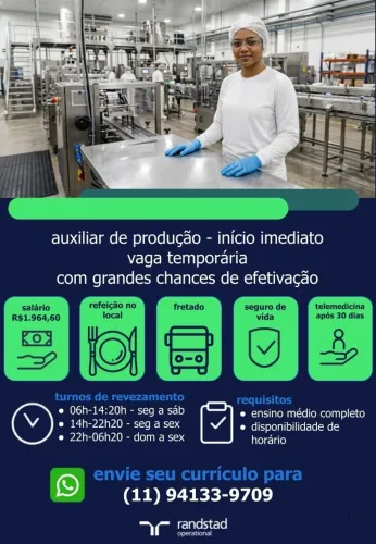 Auxiliar de Produção 