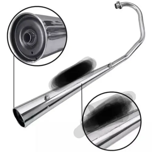 Escapamento de lata/ pega na fan Titan 125/150 modelo sem bacalhau 