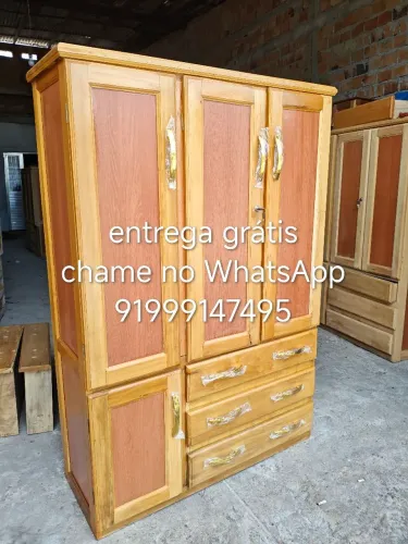 Guarda roupa de solteiro 3 portas novo frete grátis Belém.