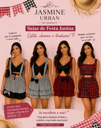 Saias festas junina xadrez 